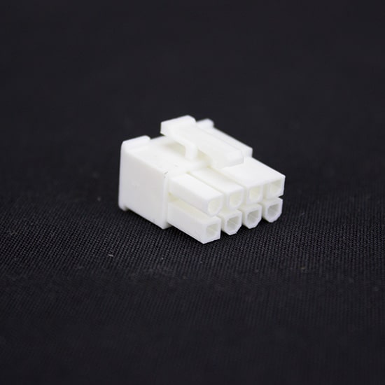 White 8pin PCI-E Female Connector
