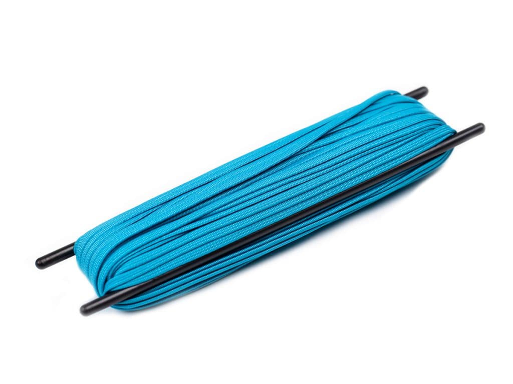 Coreless Paracord 100ft Winder - Neon Turquoise