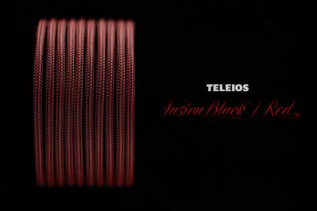 Teleios Fusion 2mm - Black/Red 1ft