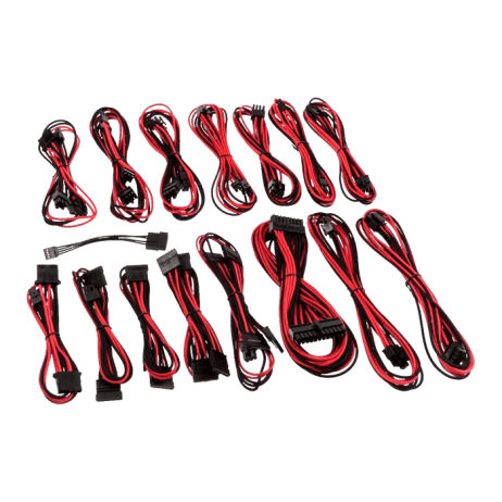 CableMod E-Series G2 / P2 Cable Kit - Black/Red