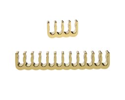 Zinc Alloy Rake Cable Combs - Gold