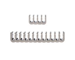 Zinc Alloy Rake Cable Combs - Silver