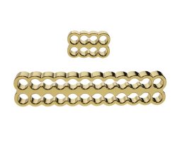 Zinc Alloy Cable Comb Gold