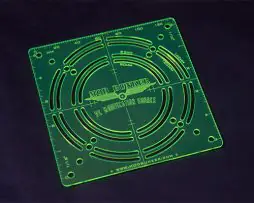 Radar Fan Mounting Hole Template