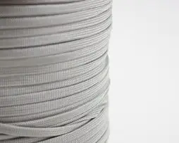 Coreless Paracord - Silver Gray 1ft
