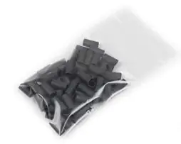 Pre Cut 1/4" 3:1 Heatshrink - Black (80pcs)