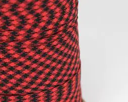 Coreless Paracord - Black Widow Camo 1ft