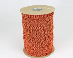 Coreless Paracord - Neon Orange Camo 25ft