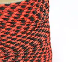 Coreless Paracord - Orange Blaze Camo 1ft