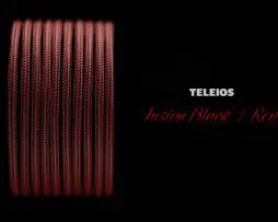 Teleios Fusion 4mm - Black/Red 25ft