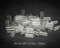 Pre Cut 3/16" 3:1 Heatshrink - Clear (80pcs)