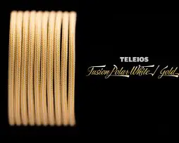 Teleios Fusion 4mm - Polar White/Gold 25ft