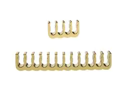 Zinc Alloy Rake Cable Combs - Gold