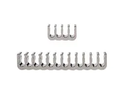 Zinc Alloy Rake Cable Combs - Silver