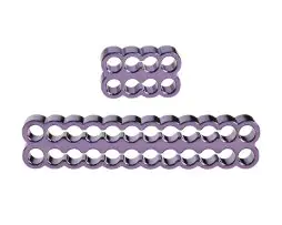 Zinc Alloy Cable Combs - Purple